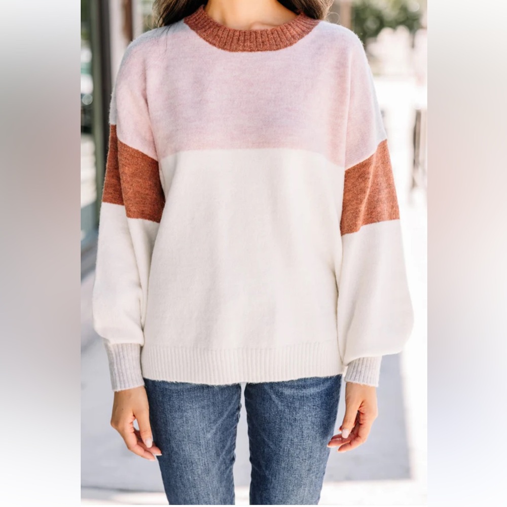 Lush Color block Sweater